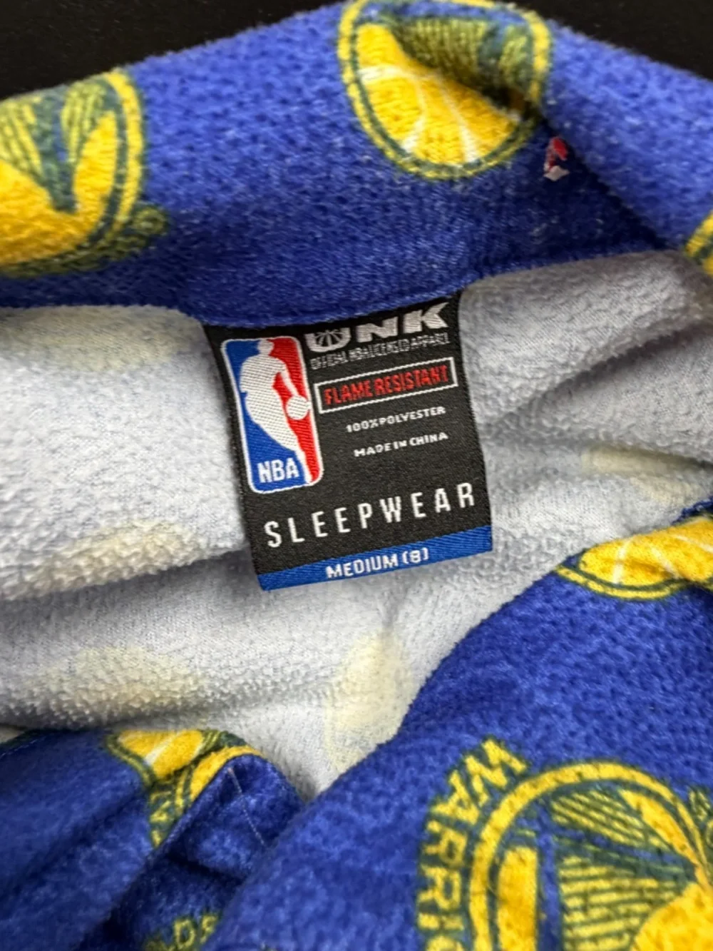 Official NBA Golden State Warriors Youth (Med-8) Long Sleeve Pajama Set